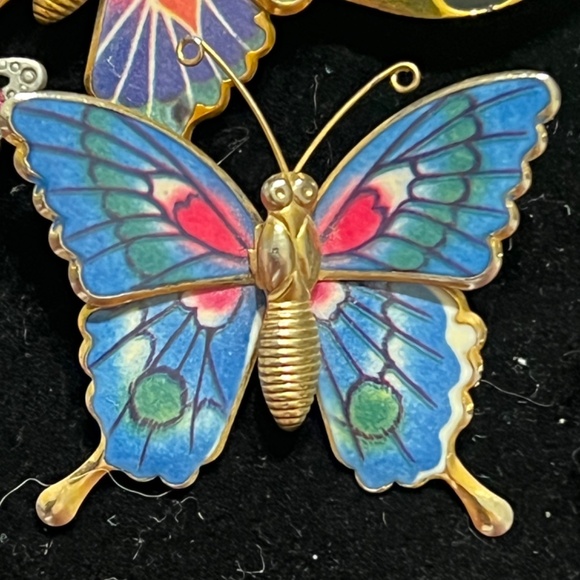 Vintage Butterfly and Dragonfly Brooch Collection - Unique Costume Jewelry Pins - Picture 8 of 15